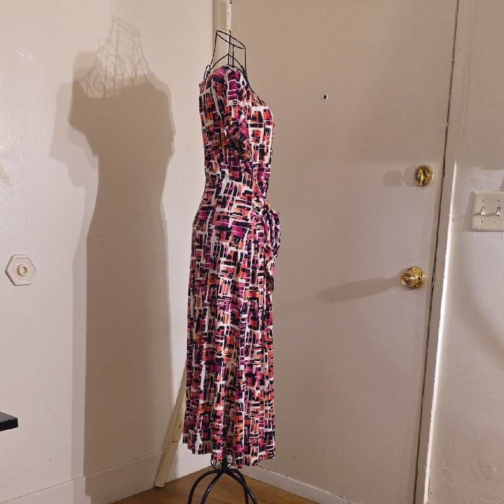 Perceptions Multicolor Abstract Maxi Dress - Picture 3 of 4